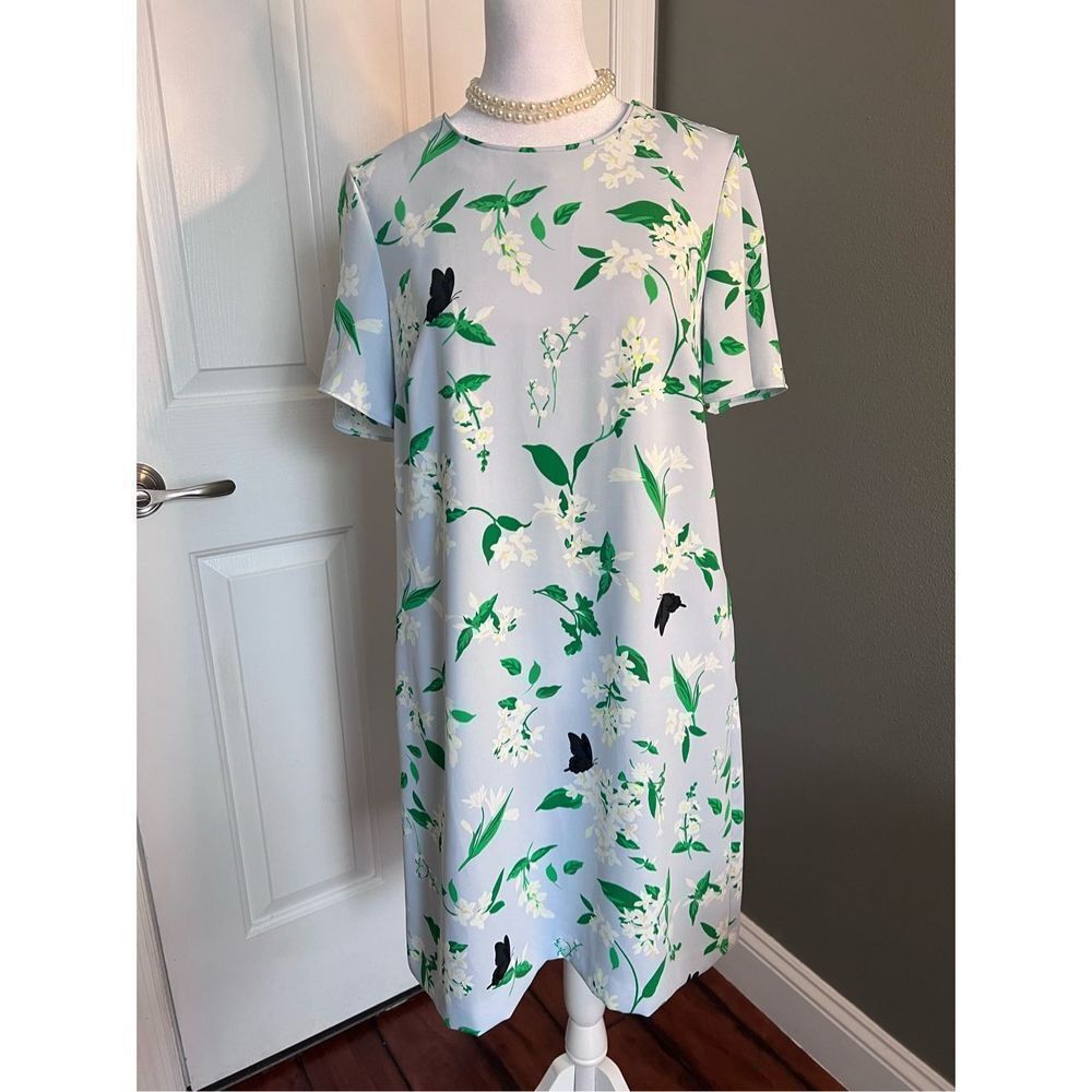 NWOT ANN TAYLOR Floral Flutter Sleeve Dress size 4